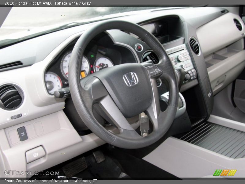 Taffeta White / Gray 2010 Honda Pilot LX 4WD