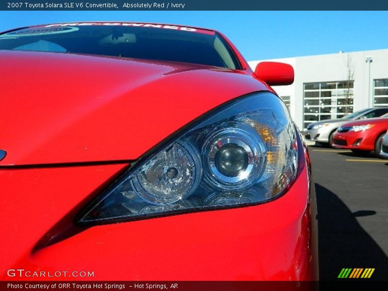 Absolutely Red / Ivory 2007 Toyota Solara SLE V6 Convertible