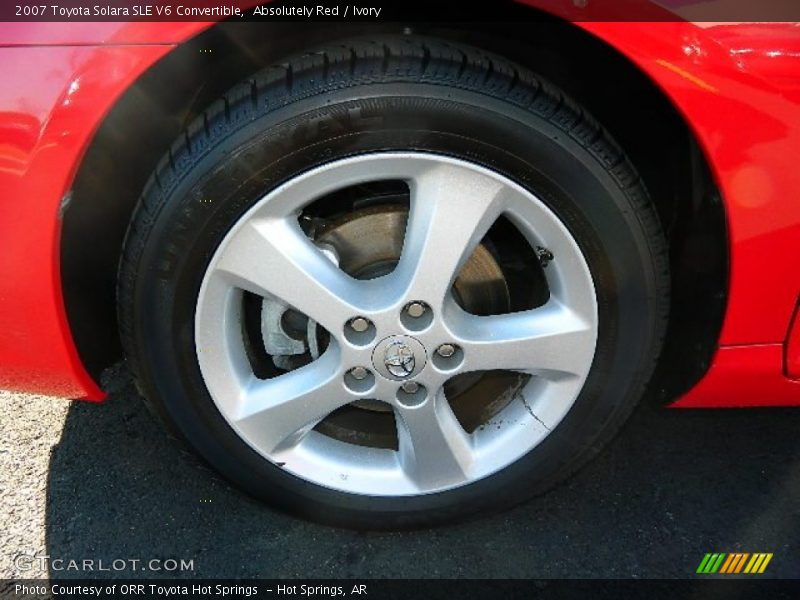Absolutely Red / Ivory 2007 Toyota Solara SLE V6 Convertible