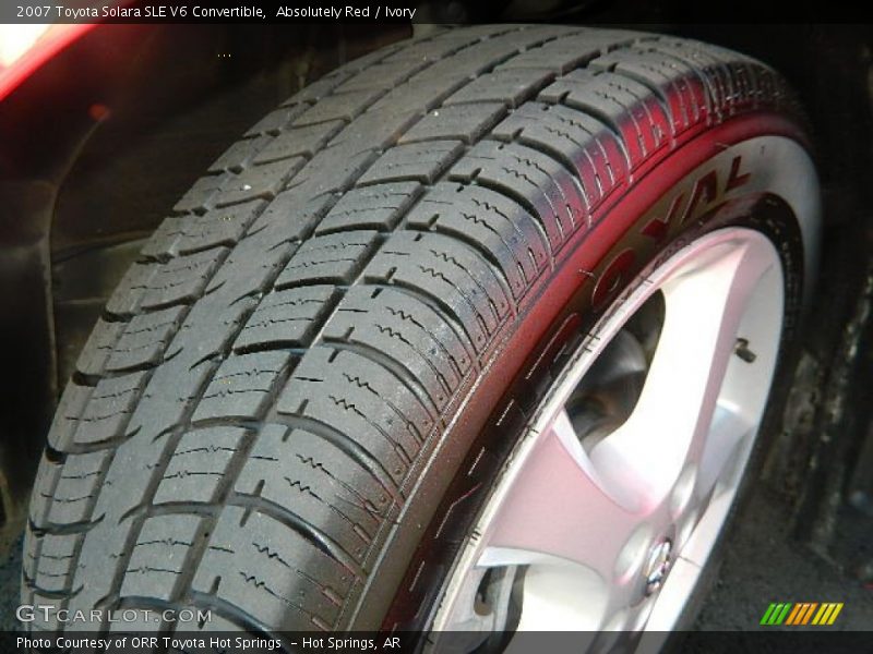 Absolutely Red / Ivory 2007 Toyota Solara SLE V6 Convertible