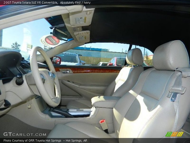 Absolutely Red / Ivory 2007 Toyota Solara SLE V6 Convertible