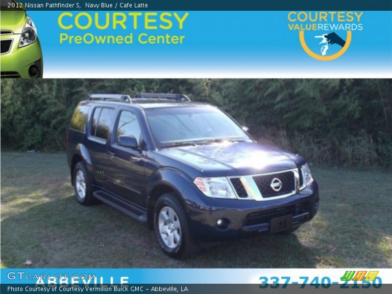 Navy Blue / Cafe Latte 2012 Nissan Pathfinder S