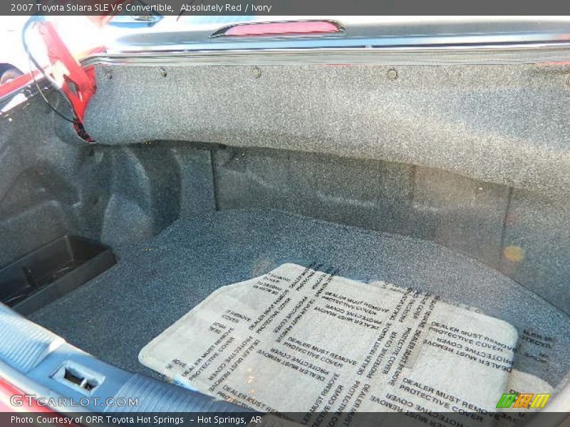Absolutely Red / Ivory 2007 Toyota Solara SLE V6 Convertible