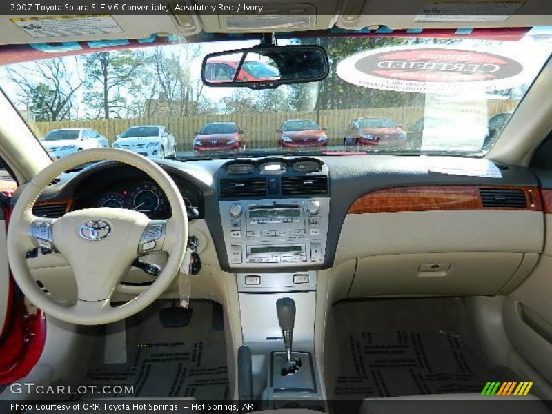 Absolutely Red / Ivory 2007 Toyota Solara SLE V6 Convertible