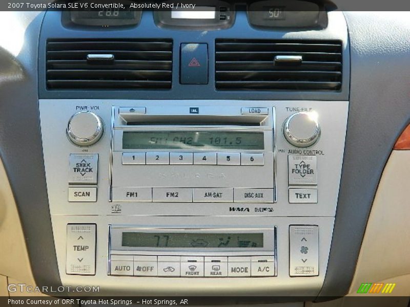 Absolutely Red / Ivory 2007 Toyota Solara SLE V6 Convertible