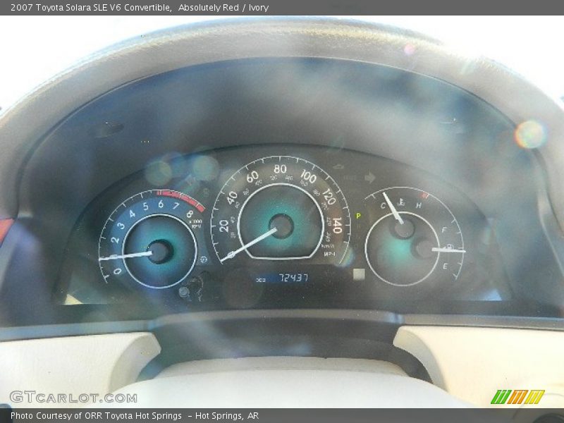 Absolutely Red / Ivory 2007 Toyota Solara SLE V6 Convertible