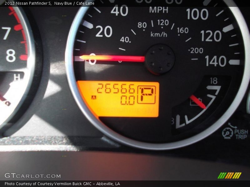 Navy Blue / Cafe Latte 2012 Nissan Pathfinder S