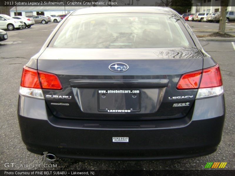 Graphite Gray Metallic / Black 2013 Subaru Legacy 2.5i Premium