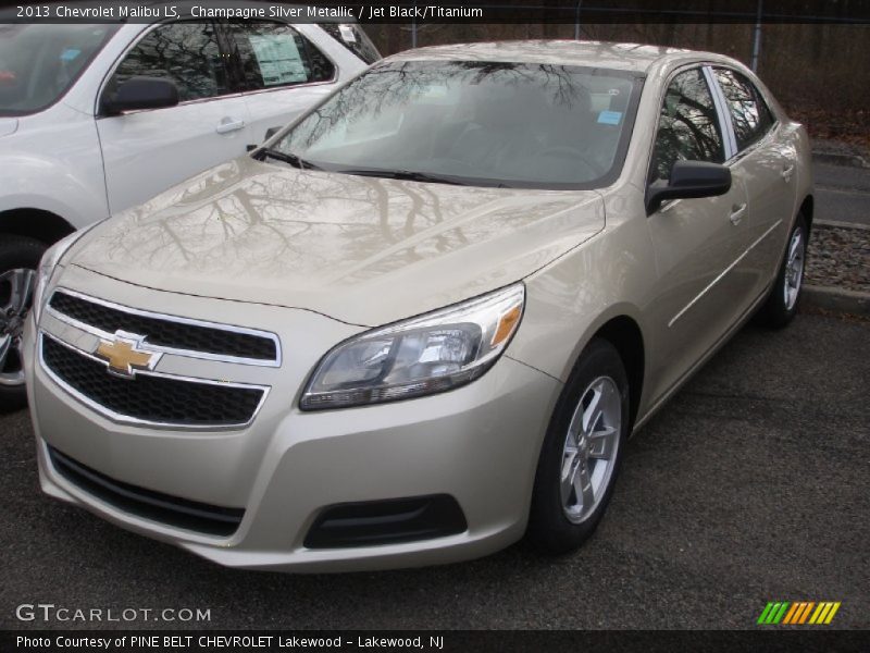 Champagne Silver Metallic / Jet Black/Titanium 2013 Chevrolet Malibu LS
