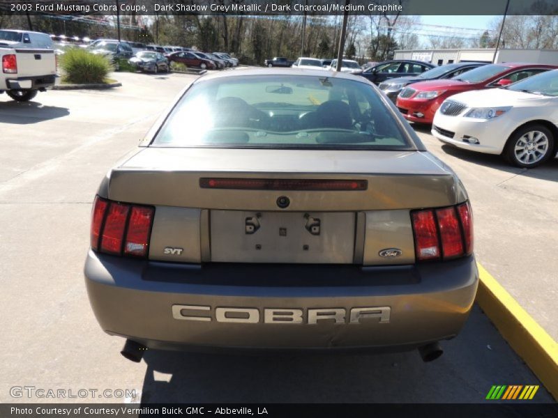 Dark Shadow Grey Metallic / Dark Charcoal/Medium Graphite 2003 Ford Mustang Cobra Coupe