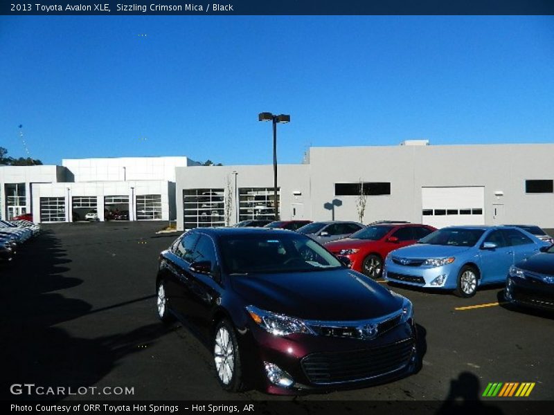 Sizzling Crimson Mica / Black 2013 Toyota Avalon XLE