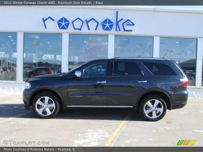 Maximum Steel Metallic / Black 2012 Dodge Durango Citadel AWD