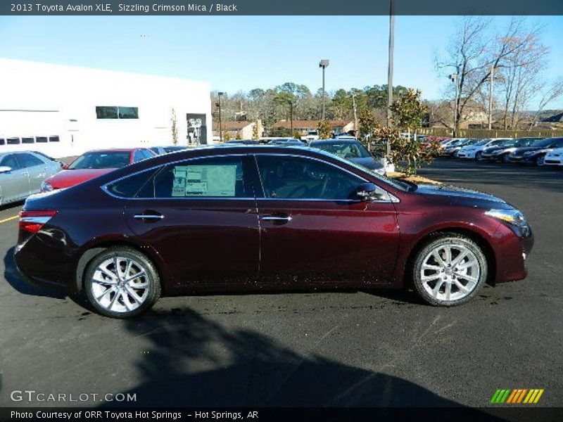 Sizzling Crimson Mica / Black 2013 Toyota Avalon XLE