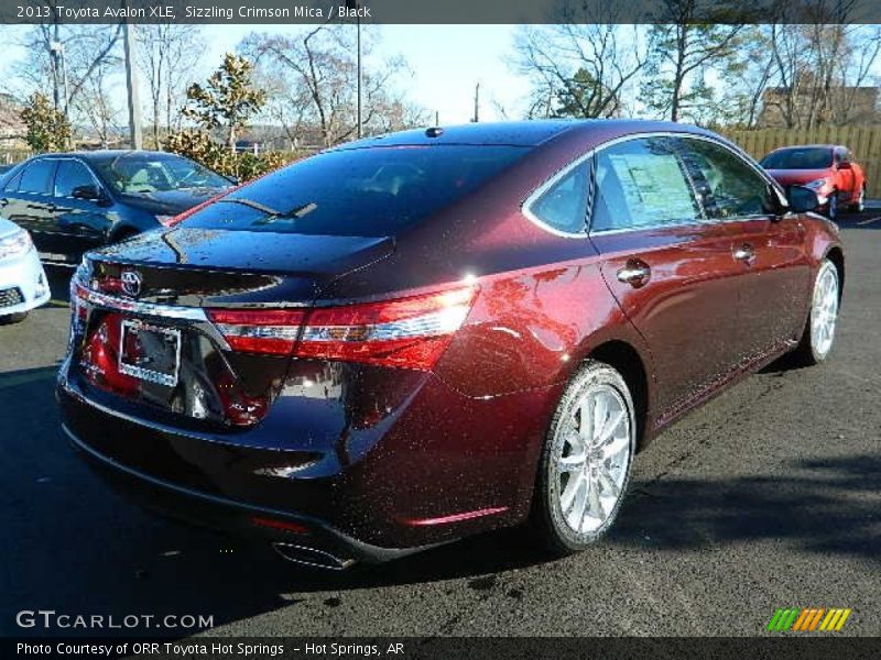 Sizzling Crimson Mica / Black 2013 Toyota Avalon XLE