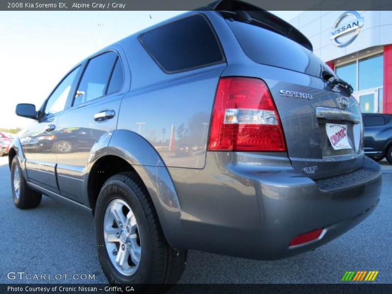 Alpine Gray / Gray 2008 Kia Sorento EX