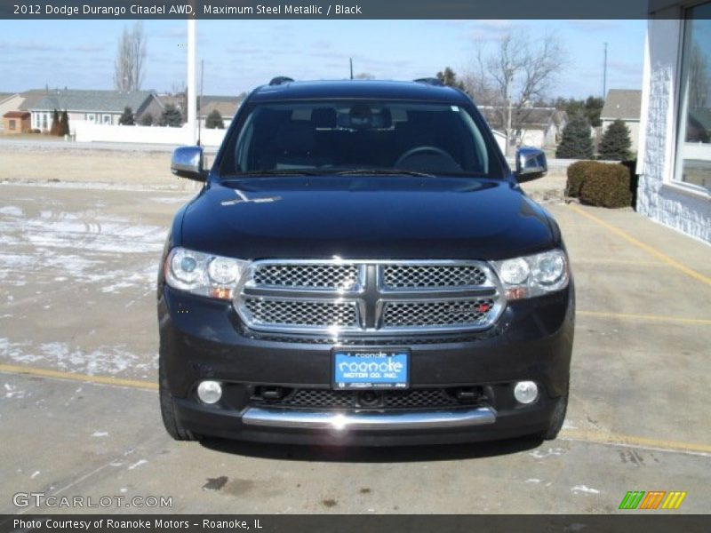 Maximum Steel Metallic / Black 2012 Dodge Durango Citadel AWD
