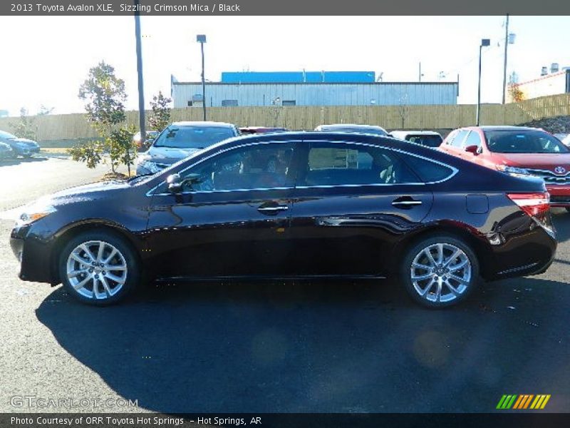 Sizzling Crimson Mica / Black 2013 Toyota Avalon XLE