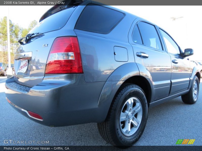 Alpine Gray / Gray 2008 Kia Sorento EX