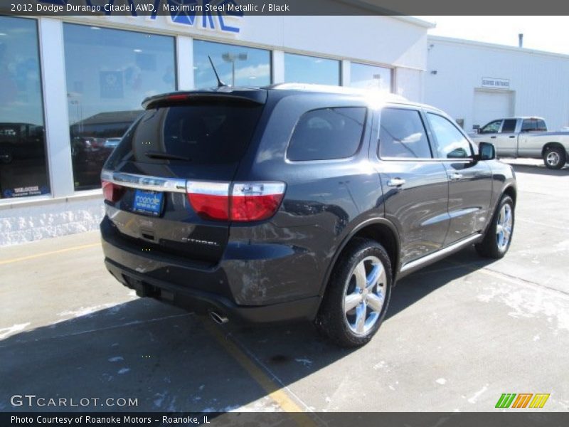Maximum Steel Metallic / Black 2012 Dodge Durango Citadel AWD