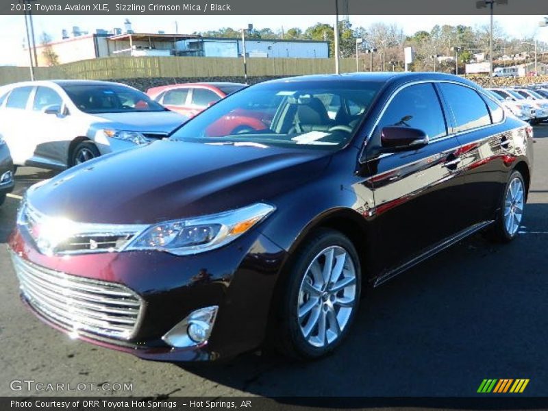 Sizzling Crimson Mica / Black 2013 Toyota Avalon XLE