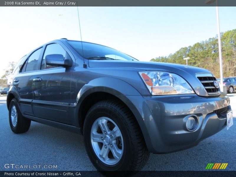Alpine Gray / Gray 2008 Kia Sorento EX