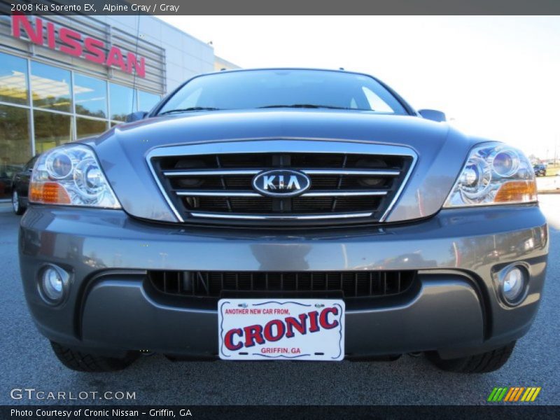 Alpine Gray / Gray 2008 Kia Sorento EX