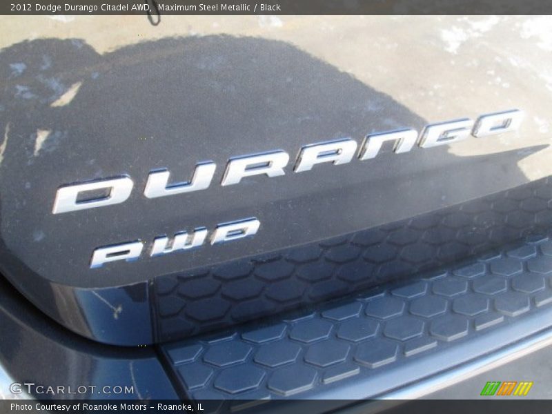 Maximum Steel Metallic / Black 2012 Dodge Durango Citadel AWD