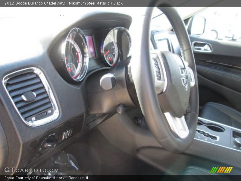 Maximum Steel Metallic / Black 2012 Dodge Durango Citadel AWD