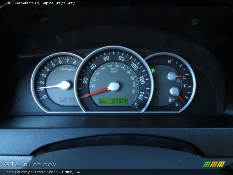 Alpine Gray / Gray 2008 Kia Sorento EX