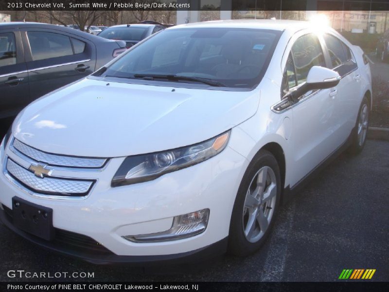 Summit White / Pebble Beige/Dark Accents 2013 Chevrolet Volt