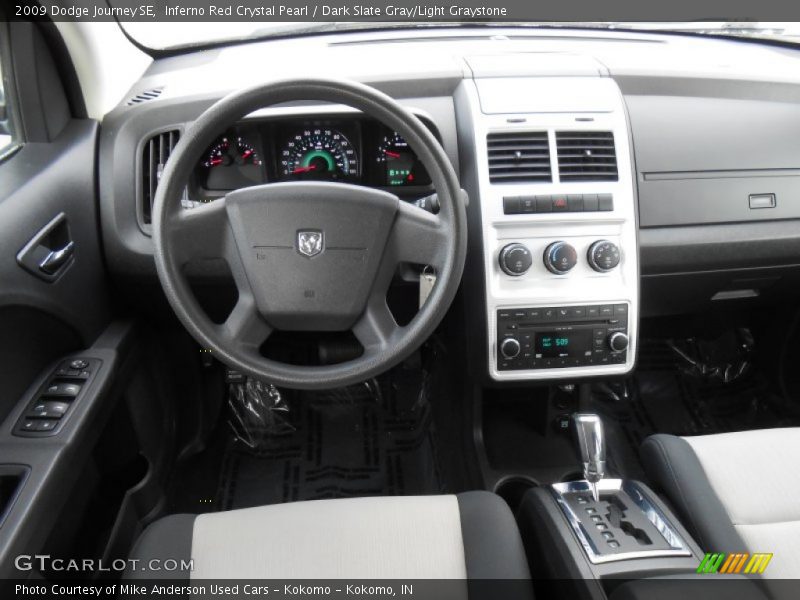 Inferno Red Crystal Pearl / Dark Slate Gray/Light Graystone 2009 Dodge Journey SE