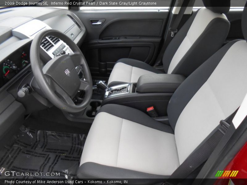 Inferno Red Crystal Pearl / Dark Slate Gray/Light Graystone 2009 Dodge Journey SE