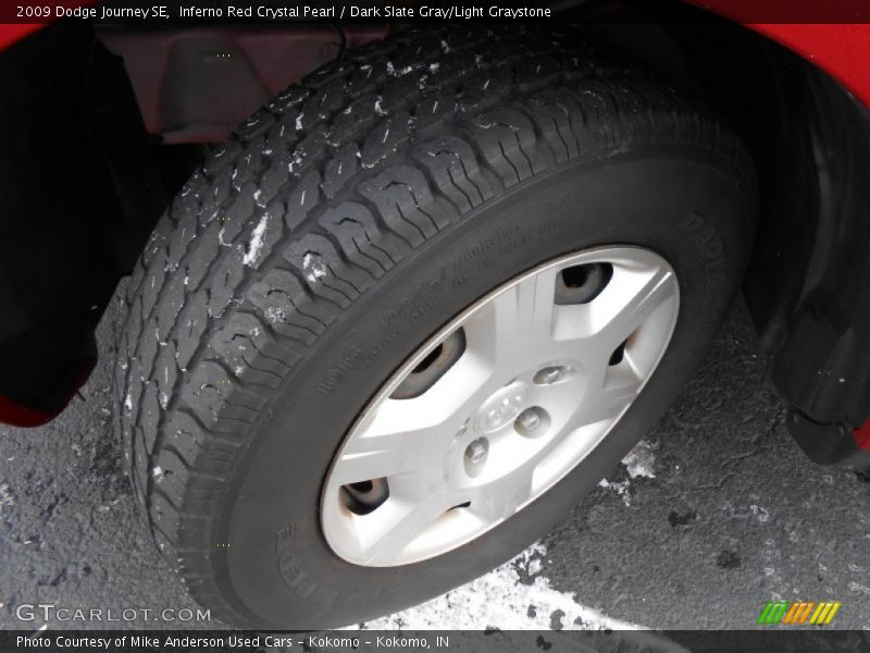 Inferno Red Crystal Pearl / Dark Slate Gray/Light Graystone 2009 Dodge Journey SE