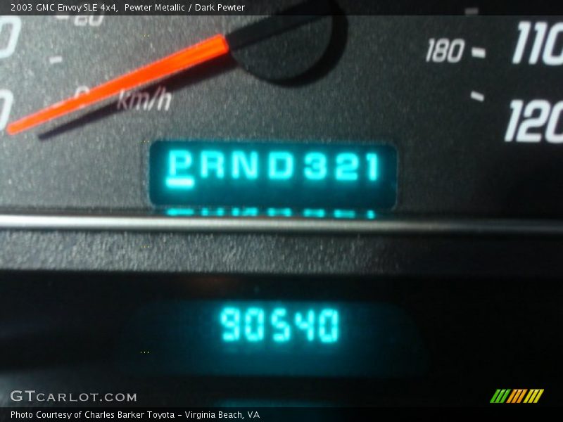 Pewter Metallic / Dark Pewter 2003 GMC Envoy SLE 4x4