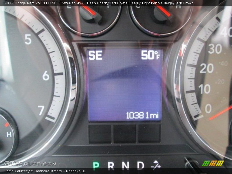 Deep Cherry Red Crystal Pearl / Light Pebble Beige/Bark Brown 2012 Dodge Ram 2500 HD SLT Crew Cab 4x4