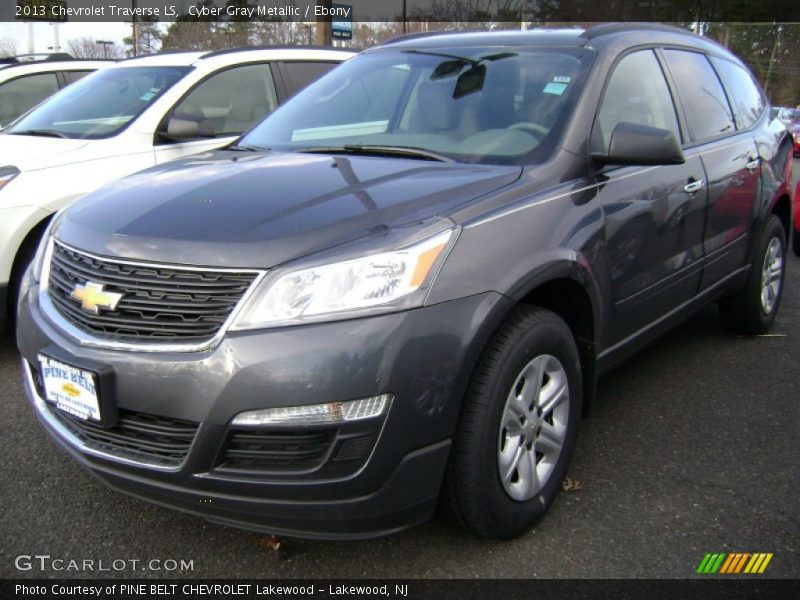 Cyber Gray Metallic / Ebony 2013 Chevrolet Traverse LS