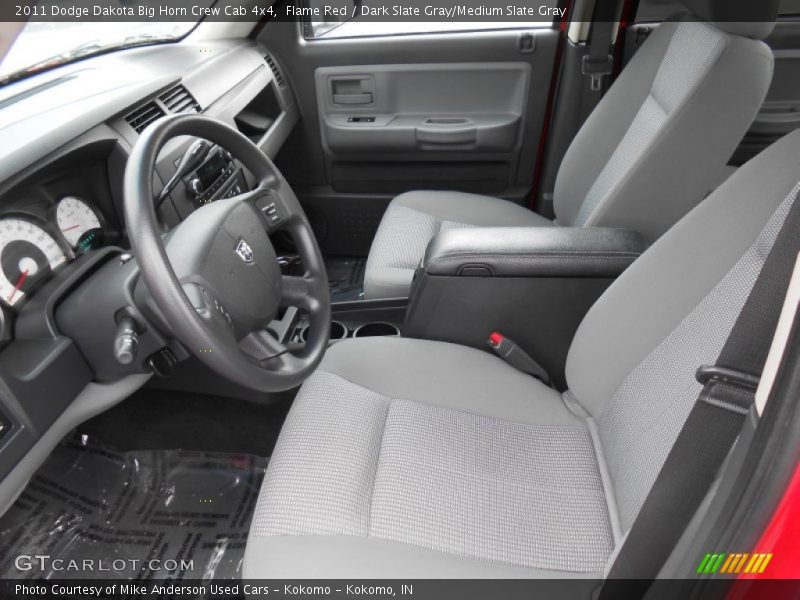Flame Red / Dark Slate Gray/Medium Slate Gray 2011 Dodge Dakota Big Horn Crew Cab 4x4
