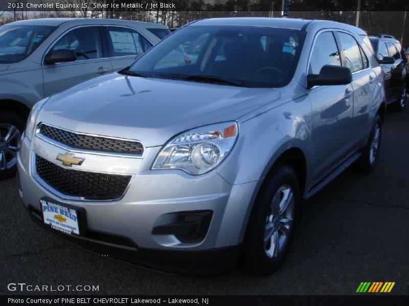 Silver Ice Metallic / Jet Black 2013 Chevrolet Equinox LS