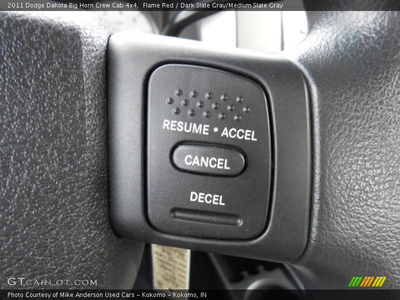 Flame Red / Dark Slate Gray/Medium Slate Gray 2011 Dodge Dakota Big Horn Crew Cab 4x4