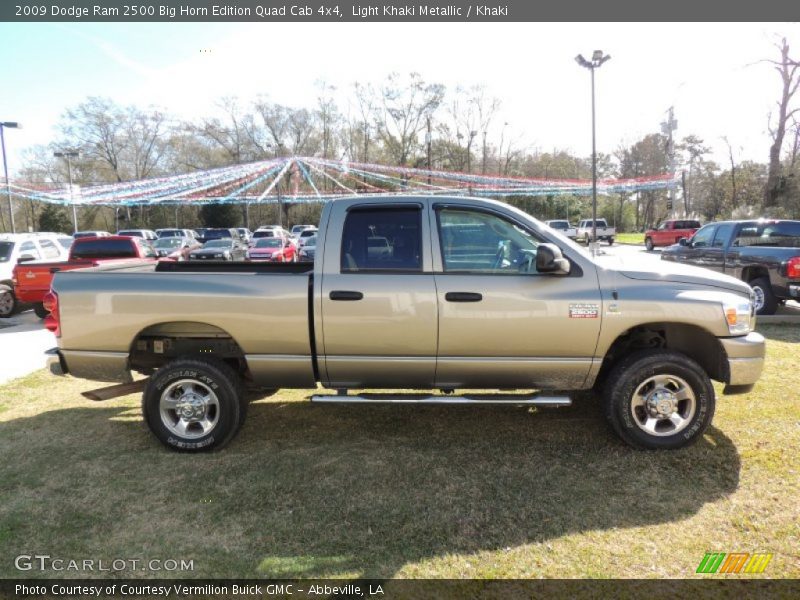 Light Khaki Metallic / Khaki 2009 Dodge Ram 2500 Big Horn Edition Quad Cab 4x4