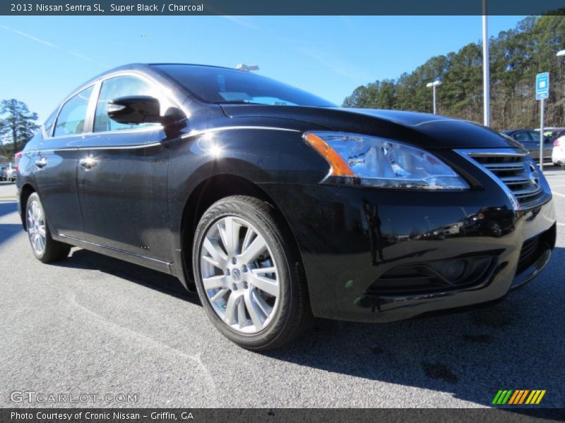 Super Black / Charcoal 2013 Nissan Sentra SL