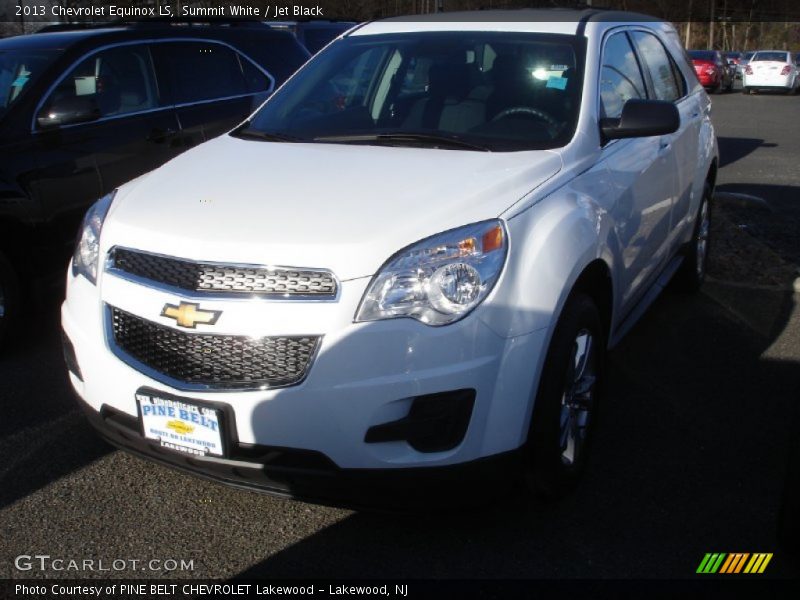 Summit White / Jet Black 2013 Chevrolet Equinox LS
