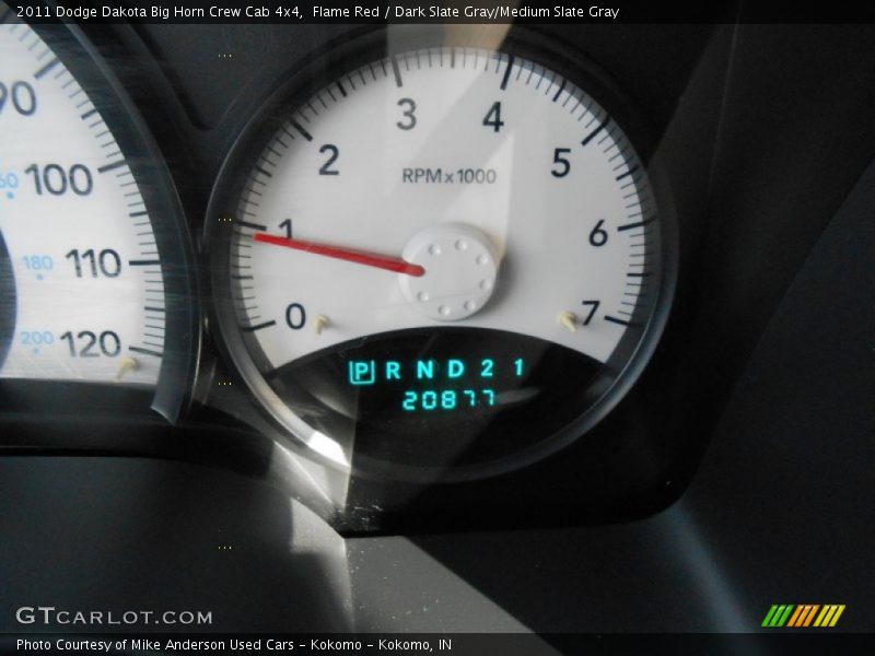 Flame Red / Dark Slate Gray/Medium Slate Gray 2011 Dodge Dakota Big Horn Crew Cab 4x4