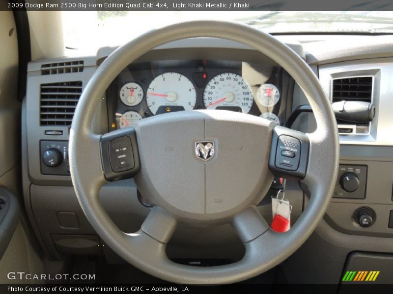 Light Khaki Metallic / Khaki 2009 Dodge Ram 2500 Big Horn Edition Quad Cab 4x4