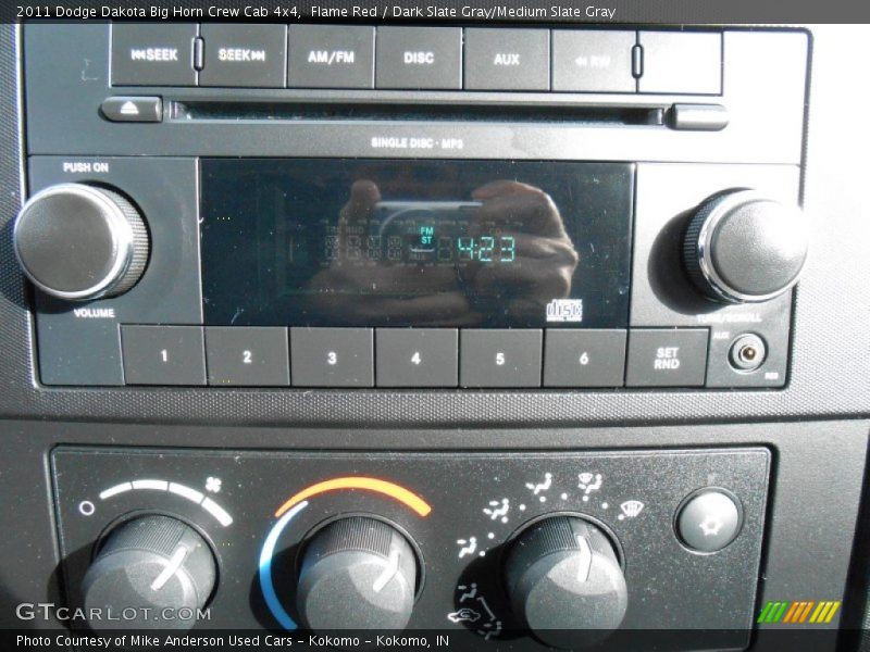 Flame Red / Dark Slate Gray/Medium Slate Gray 2011 Dodge Dakota Big Horn Crew Cab 4x4
