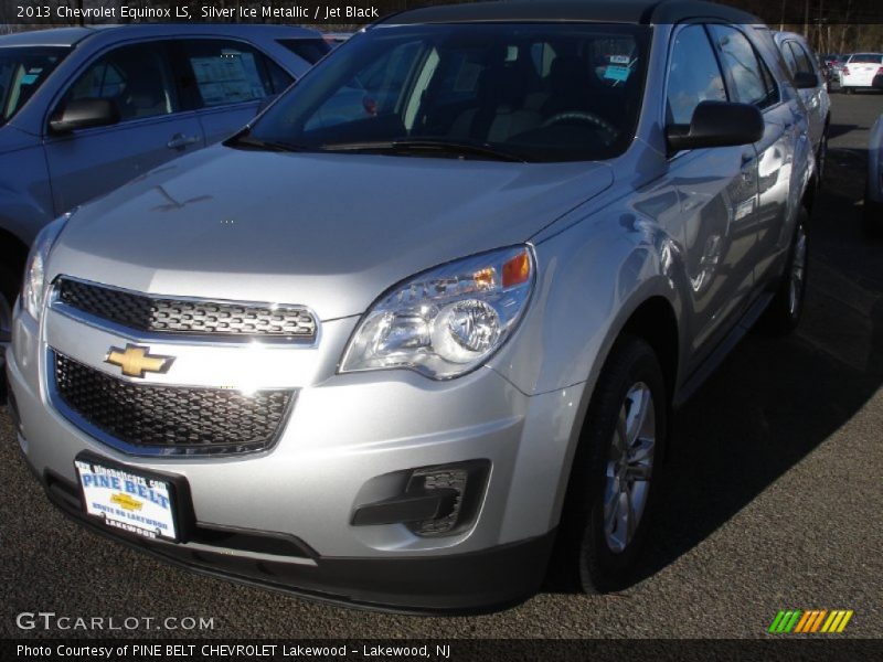 Silver Ice Metallic / Jet Black 2013 Chevrolet Equinox LS