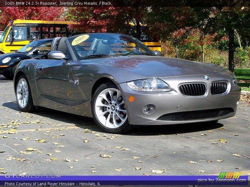 Sterling Grey Metallic / Black 2005 BMW Z4 2.5i Roadster