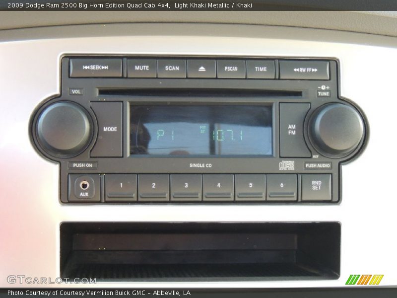 Light Khaki Metallic / Khaki 2009 Dodge Ram 2500 Big Horn Edition Quad Cab 4x4