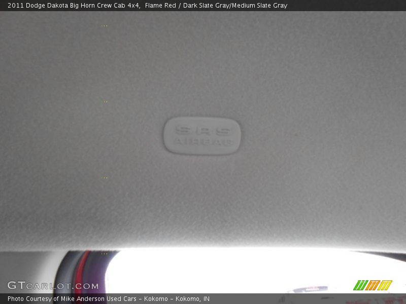 Flame Red / Dark Slate Gray/Medium Slate Gray 2011 Dodge Dakota Big Horn Crew Cab 4x4