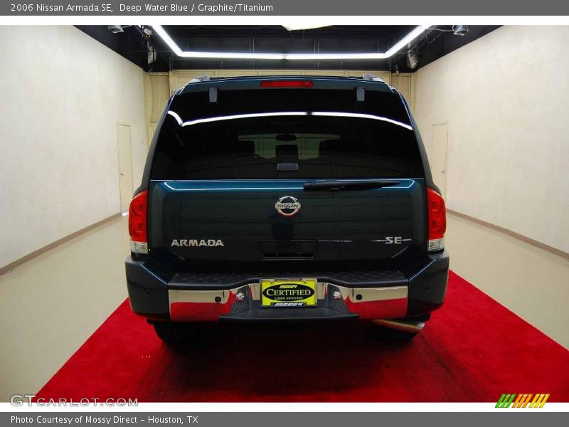 Deep Water Blue / Graphite/Titanium 2006 Nissan Armada SE